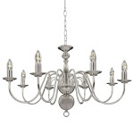 vidaXL Candelabru, argintiu, 8 becuri E14 vidaXL Candelabru, argintiu, 8 becuri E14