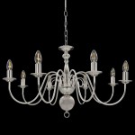 vidaXL Candelabru, argintiu, 8 becuri E14 vidaXL Candelabru, argintiu, 8 becuri E14