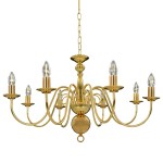 vidaXL Candelabru, auriu, 8 becuri E14 vidaXL Candelabru, auriu, 8 becuri E14
