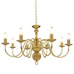 vidaXL Candelabru, auriu, 8 becuri E14 vidaXL Candelabru, auriu, 8 becuri E14