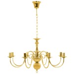 vidaXL Candelabru, auriu, 8 becuri E14 vidaXL Candelabru, auriu, 8 becuri E14