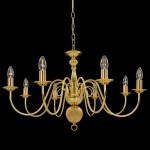 vidaXL Candelabru, auriu, 8 becuri E14 vidaXL Candelabru, auriu, 8 becuri E14