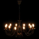 vidaXL Candelabru antichizat, negru, 12 becuri E14 vidaXL Candelabru antichizat, negru, 12 becuri E14