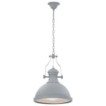 vidaXL Lustră, gri, rotundă, E27 vidaXL Lustră, gri, rotundă, E27