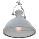 vidaXL Lustră, gri, rotundă, E27 vidaXL Lustră, gri, rotundă, E27