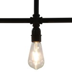 vidaXL Lampă de tavan, negru, 3 becuri x E27 vidaXL Lampă de tavan, negru, 3 becuri x E27