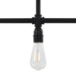 vidaXL Lampă de tavan, negru, 3 becuri x E27 vidaXL Lampă de tavan, negru, 3 becuri x E27