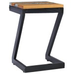 vidaXL Măsuță de cafea, 30 x 30 x 50 cm, lemn masiv tec și polirășină vidaXL Măsuță de cafea, 30 x 30 x 50 cm, lemn masiv tec și polirășină