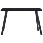 vidaXL Masă de bucătărie, negru, 120 x 60 x 75 cm, sticlă securizată