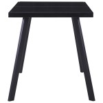 vidaXL Masă de bucătărie, negru, 140 x 70 x 75 cm, sticlă securizată