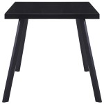vidaXL Masă de bucătărie, negru, 180 x 90 x 75 cm, sticlă securizată