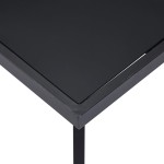 vidaXL Masă de bucătărie, negru, 180 x 90 x 75 cm, sticlă securizată