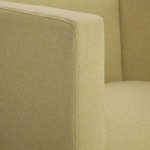 vidaXL Fotoliu cubic, verde, material textil