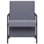 vidaXL Fotoliu, gri deschis, material textil