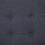vidaXL Canapea cu 2 locuri și cotiere, gri închis, oțel/textil vidaXL Canapea cu 2 locuri și cotiere, gri închis, oțel/textil