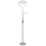 vidaXL Lampă de podea, argintiu, 180 cm, 18 W, reglabilă vidaXL Lampă de podea, argintiu, 180 cm, 18 W, reglabilă