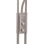 vidaXL Lampă de podea, argintiu, 180 cm, 18 W, reglabilă vidaXL Lampă de podea, argintiu, 180 cm, 18 W, reglabilă