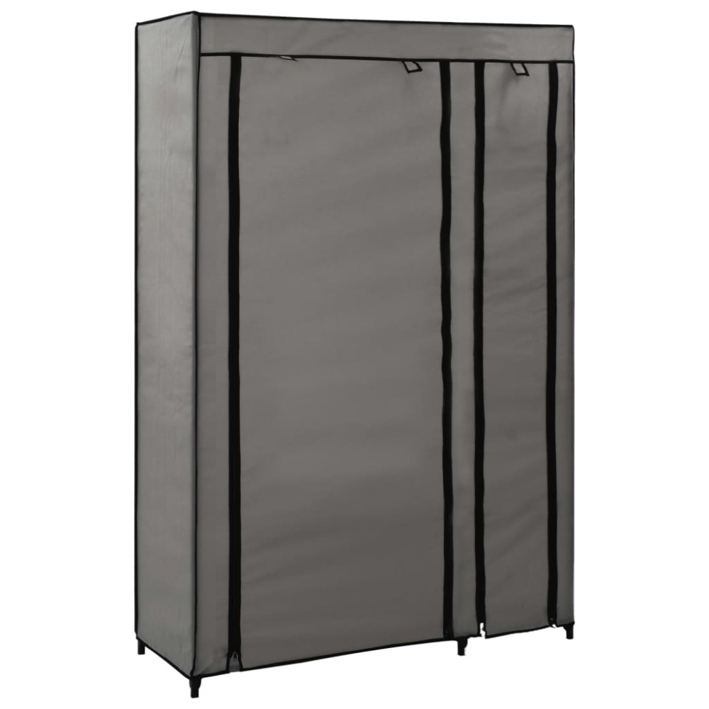 vidaXL Dulapuri pliabile de haine 2 buc. gri 110x45x175 cm țesătură