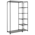 vidaXL Dulapuri pliabile de haine 2 buc. gri 110x45x175 cm țesătură vidaXL Dulapuri pliabile de haine 2 buc. gri 110x45x175 cm țesătură