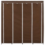 vidaXL Șifonier cu 4 compartimente, maro, 175x45x170 cm vidaXL Șifonier cu 4 compartimente, maro, 175x45x170 cm