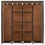vidaXL Șifonier cu 4 compartimente, maro, 175x45x170 cm vidaXL Șifonier cu 4 compartimente, maro, 175x45x170 cm