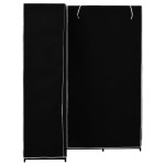 vidaXL Șifonier de colț, negru, 130 x 87 x 169 cm vidaXL Șifonier de colț, negru, 130 x 87 x 169 cm
