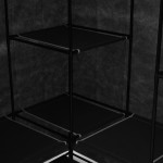 vidaXL Șifonier de colț, negru, 130 x 87 x 169 cm vidaXL Șifonier de colț, negru, 130 x 87 x 169 cm