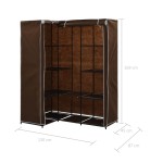 vidaXL Șifonier de colț, maro, 130 x 87 x 169 cm vidaXL Șifonier de colț, maro, 130 x 87 x 169 cm