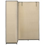 vidaXL Șifonier de colț, crem, 130 x 87 x 169 cm vidaXL Șifonier de colț, crem, 130 x 87 x 169 cm