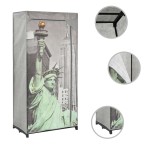 vidaXL Șifonier New York, 75 x 45 x 160 cm, material textil vidaXL Șifonier New York, 75 x 45 x 160 cm, material textil