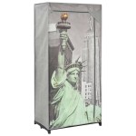 vidaXL Șifonier New York, 75 x 45 x 160 cm, material textil vidaXL Șifonier New York, 75 x 45 x 160 cm, material textil