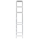 vidaXL Etajeră peste toaletă, cu 3 polițe, argintiu, 53x28x169 cm vidaXL Etajeră peste toaletă, cu 3 polițe, argintiu, 53x28x169 cm