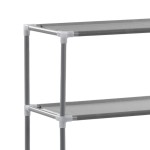 vidaXL Etajeră peste toaletă, cu 3 polițe, argintiu, 53x28x169 cm vidaXL Etajeră peste toaletă, cu 3 polițe, argintiu, 53x28x169 cm