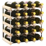 vidaXL Suport sticle de vin pentru 20 sticle, lemn masiv de pin vidaXL Suport sticle de vin pentru 20 sticle, lemn masiv de pin