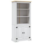 vidaXL Dulap de bucătărie, alb, pin mexican, 80x40x170 cm, gama Corona