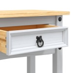 vidaXL Masă consolă, alb, 90 x 34,5 x 73 cm, pin mexican, gama Corona vidaXL Masă consolă, alb, 90 x 34,5 x 73 cm, pin mexican, gama Corona