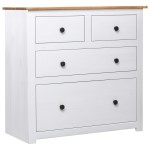 vidaXL Servantă, alb, 80 x 40 x 83 cm, lemn de pin, gama Panama vidaXL Servantă, alb, 80 x 40 x 83 cm, lemn de pin, gama Panama