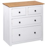vidaXL Servantă, alb, 80 x 40 x 83 cm, lemn de pin, gama Panama vidaXL Servantă, alb, 80 x 40 x 83 cm, lemn de pin, gama Panama