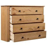 vidaXL Dulap lateral, 80 x 40 x 73 cm, gama pin de Panama