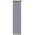 vidaXL Șifonier cu 3 uși, gri, 118 x 50 x 171,5 cm, pin gama Panama
