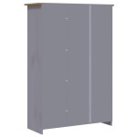 vidaXL Șifonier cu 3 uși, gri, 118 x 50 x 171,5 cm, pin gama Panama