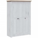vidaXL Șifonier cu 3 uși, alb, 118 x 50 x 171,5 cm, pin gama Panama vidaXL Șifonier cu 3 uși, alb, 118 x 50 x 171,5 cm, pin gama Panama