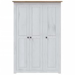 vidaXL Șifonier cu 3 uși, alb, 118 x 50 x 171,5 cm, pin gama Panama vidaXL Șifonier cu 3 uși, alb, 118 x 50 x 171,5 cm, pin gama Panama