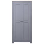 vidaXL Șifonier, gri, 80 x 50 x 171,5 cm, lemn masiv pin gama Panama