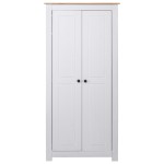 vidaXL Șifonier, alb, 80 x 50 x 171,5 cm, lemn masiv pin gama Panama
