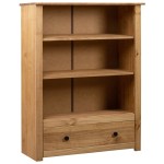 vidaXL Bibliotecă, 80 x 35 x 110 cm, lemn masiv de pin, gama Panama vidaXL Bibliotecă, 80 x 35 x 110 cm, lemn masiv de pin, gama Panama
