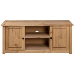 vidaXL Comodă TV, 120 x 40 x 50 cm, lemn masiv de pin, gama Panama