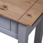 vidaXL Masă consolă, gri, 110x40x72 cm, lemn masiv de pin, gama Panama