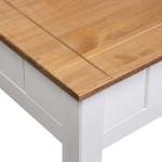 vidaXL Măsuță de cafea alb 100x60x45 cm lemn masiv de pin gama Panama vidaXL Măsuță de cafea alb 100x60x45 cm lemn masiv de pin gama Panama