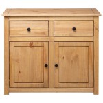 vidaXL Servantă, 93x40x80 cm, lemn masiv pin, gama Panama